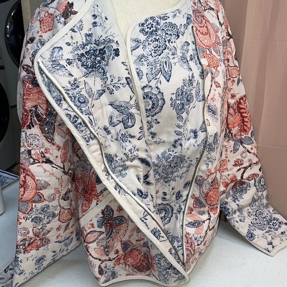 LOFT LIGHTWEIGHT COTTON LINED ASYMMETRICAL FRONT ZIP JACKET - Picture 6 of 16